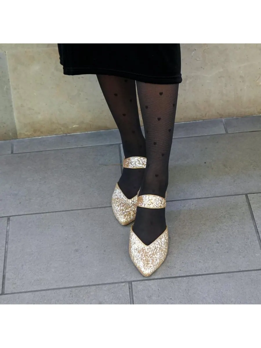 Женские сандалии Gatsby Glitter Elsie с V-образным вырезом и блестками Alterre, Gatsby glitter — изображение 5 из 7