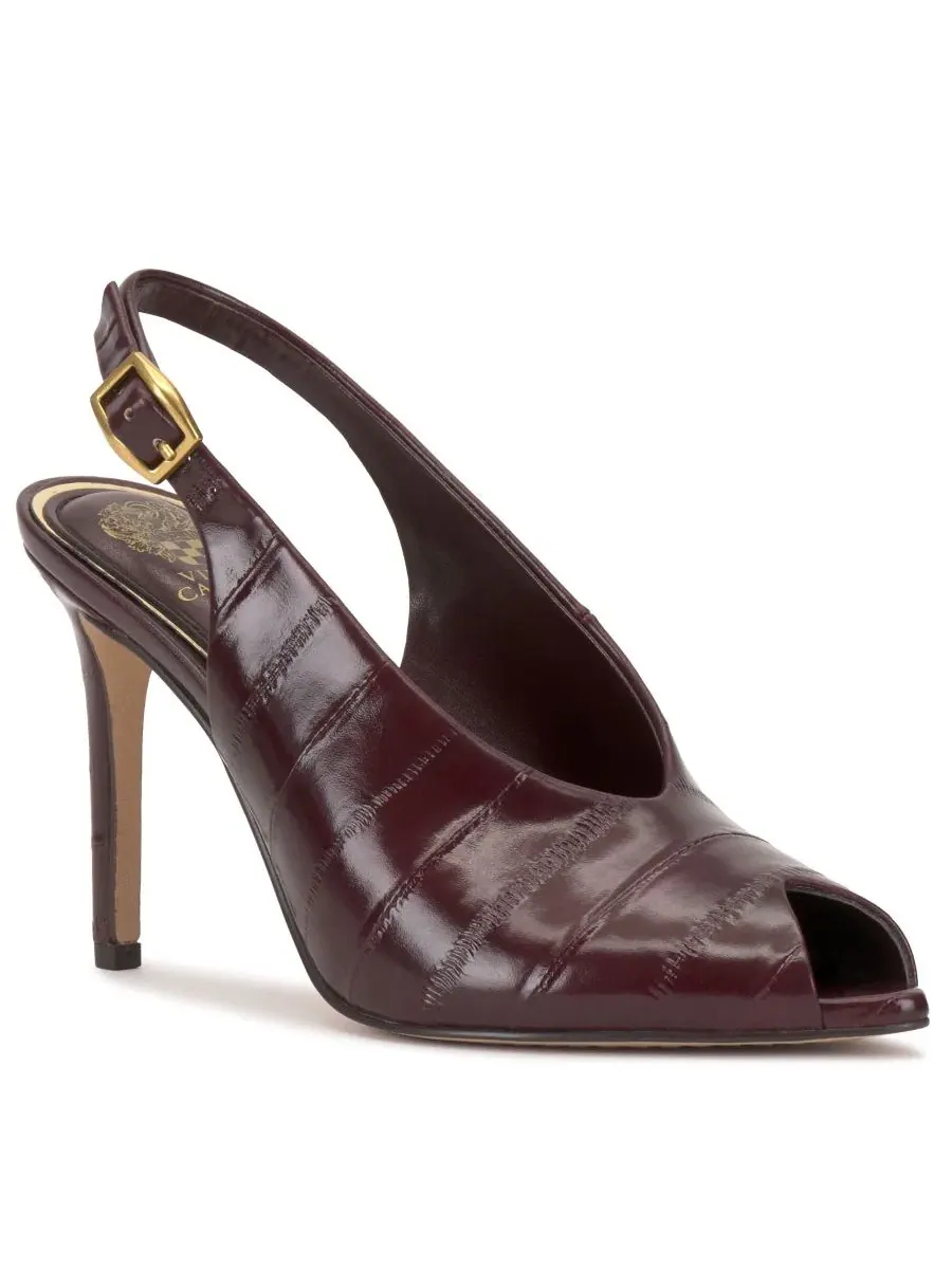 Туфли-лодочки с открытым носком и ремешком Helenza Vince Camuto, Pomegranate Croco