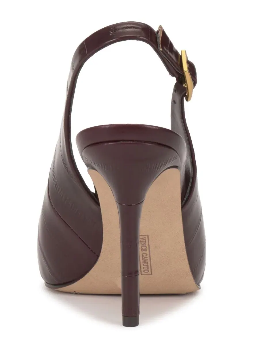 Туфли-лодочки с открытым носком и ремешком Helenza Vince Camuto, Pomegranate Croco — изображение 3 из 5