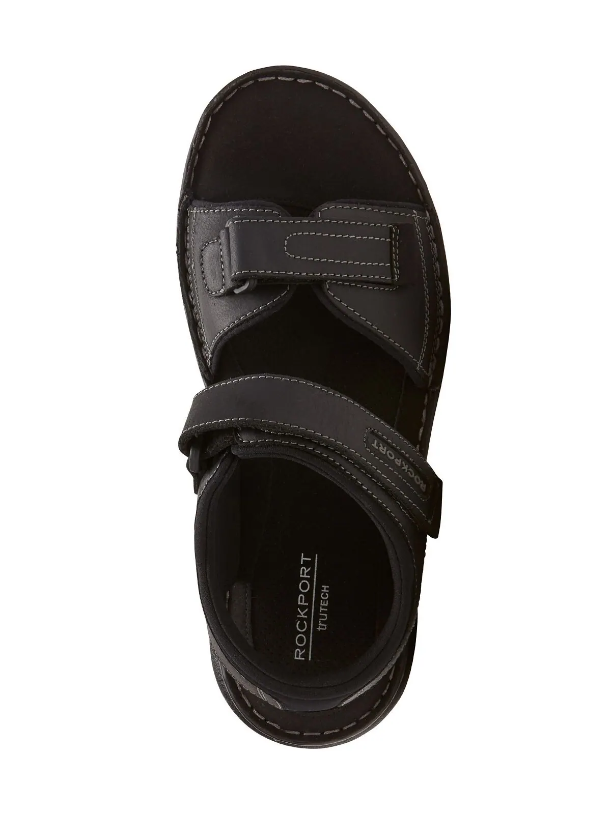 Мужские сандалии Darwyn с четвертьремешком Rockport — изображение 3 из 7, черный