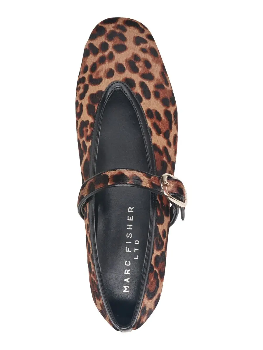 Туфли-лодочки Godea Square Toe Mary Jane Marc Fisher LTD, Leopard Calf Hair — изображение 4 из 5