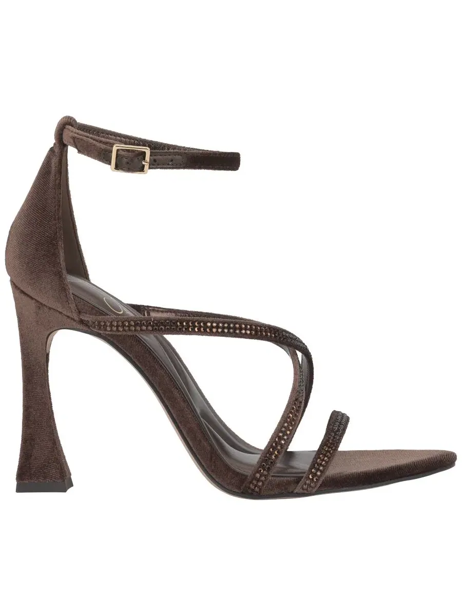 Босоножки на каблуке с ремешками Kaliye Jessica Simpson, Dark Truffle Velvet — изображение 2 из 5