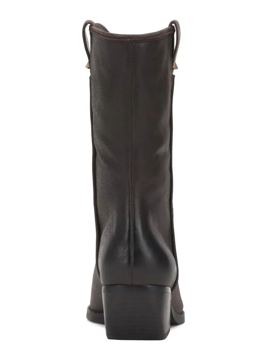 Ботинки с острым носком Pezzra Pull-On Western Vince Camuto, Coffee Leather — изображение 3 из 5