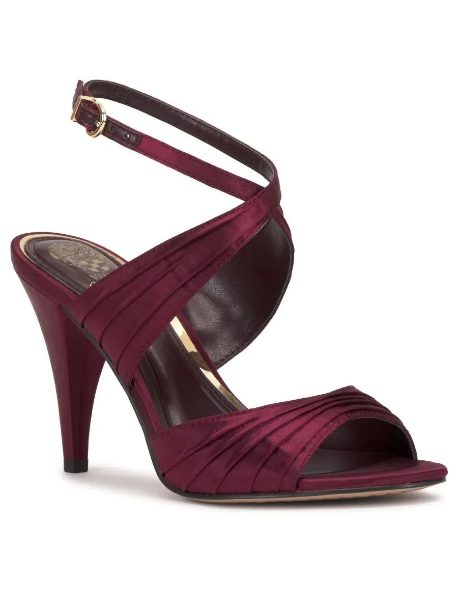 Сандалии с коническим каблуком Altnori Cone Heel Dress Sandals Vince Camuto, Rich Petit Sirah Satin