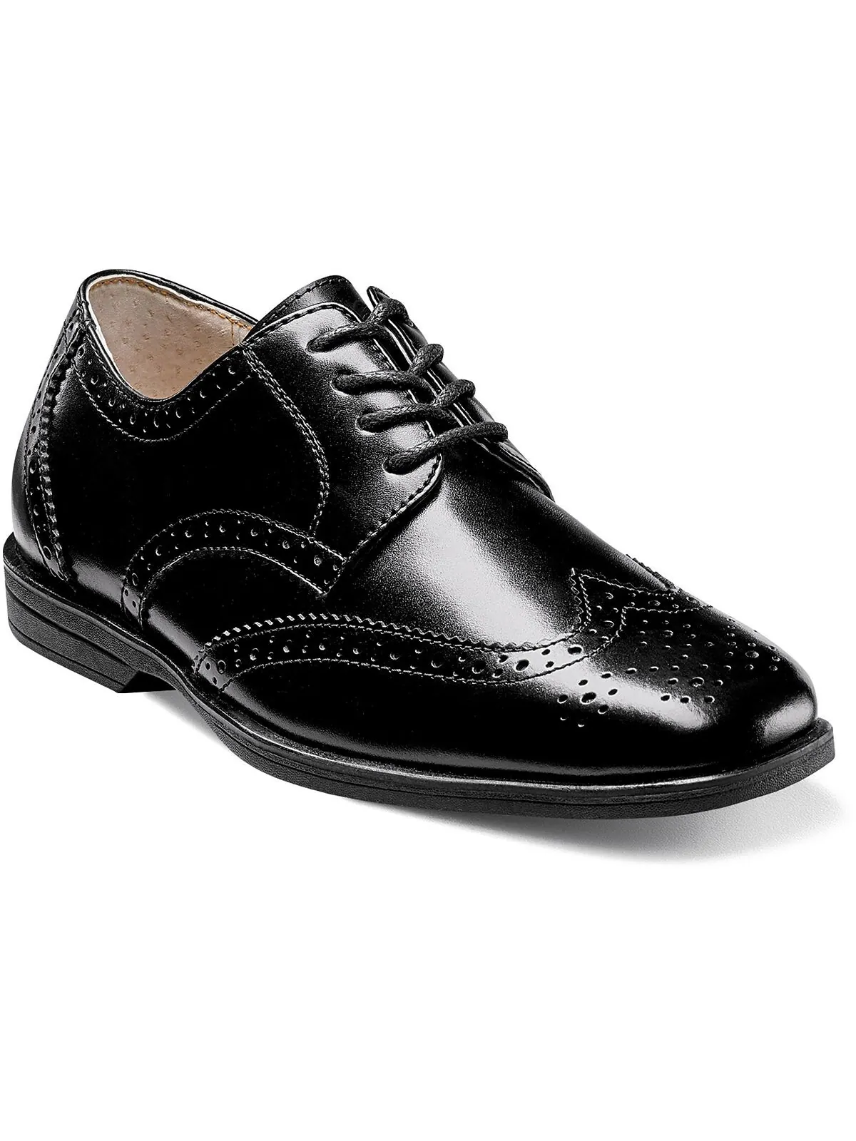 Little Boys представляют оксфорды Wingtip Jr. Florsheim — изображение 1 из 7, черный