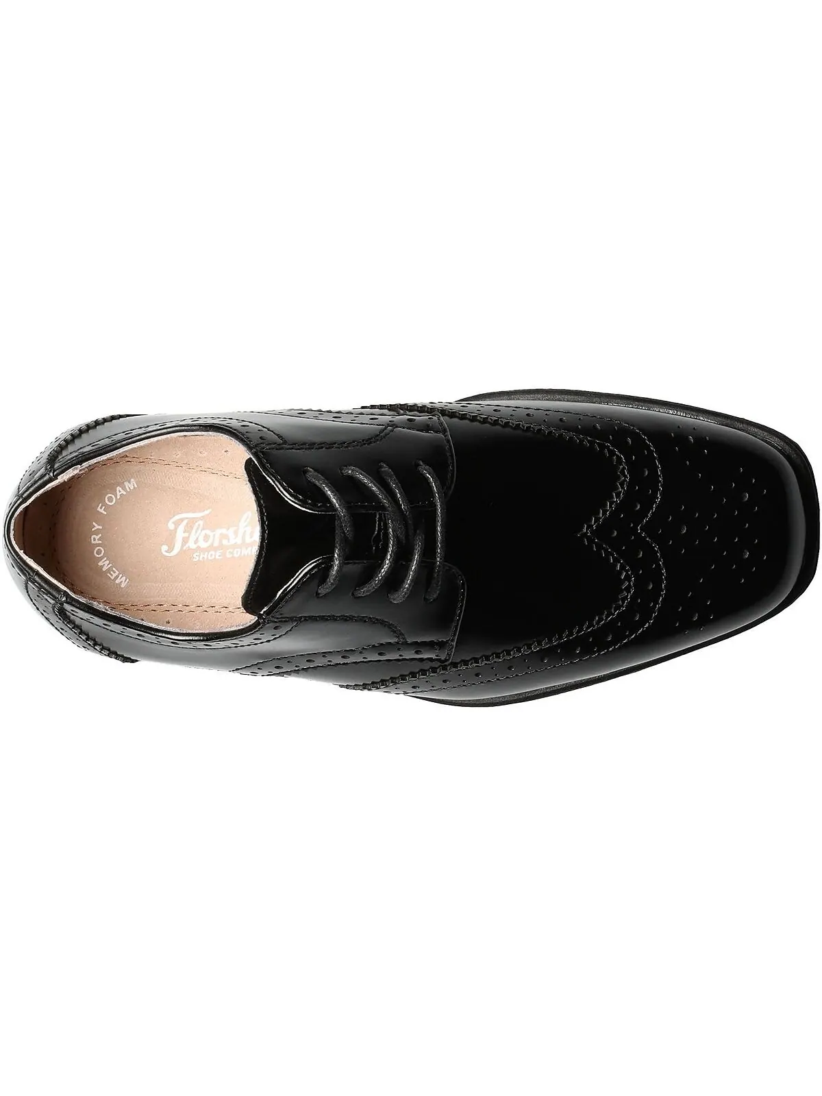Little Boys представляют оксфорды Wingtip Jr. Florsheim — изображение 6 из 7, черный