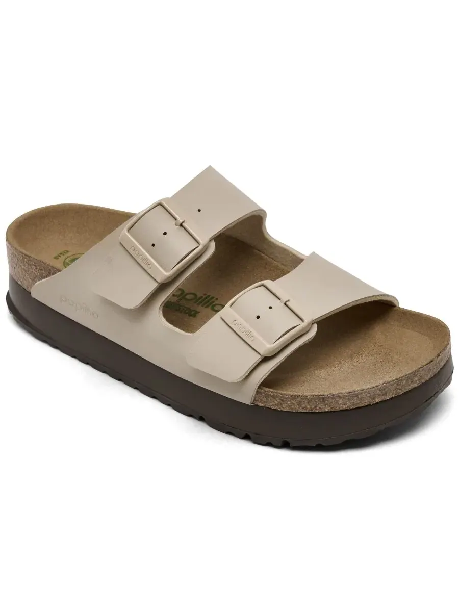 Сандалии-платформа Arizona Flex из Birko-Flor Birkenstock, Sandcastle
