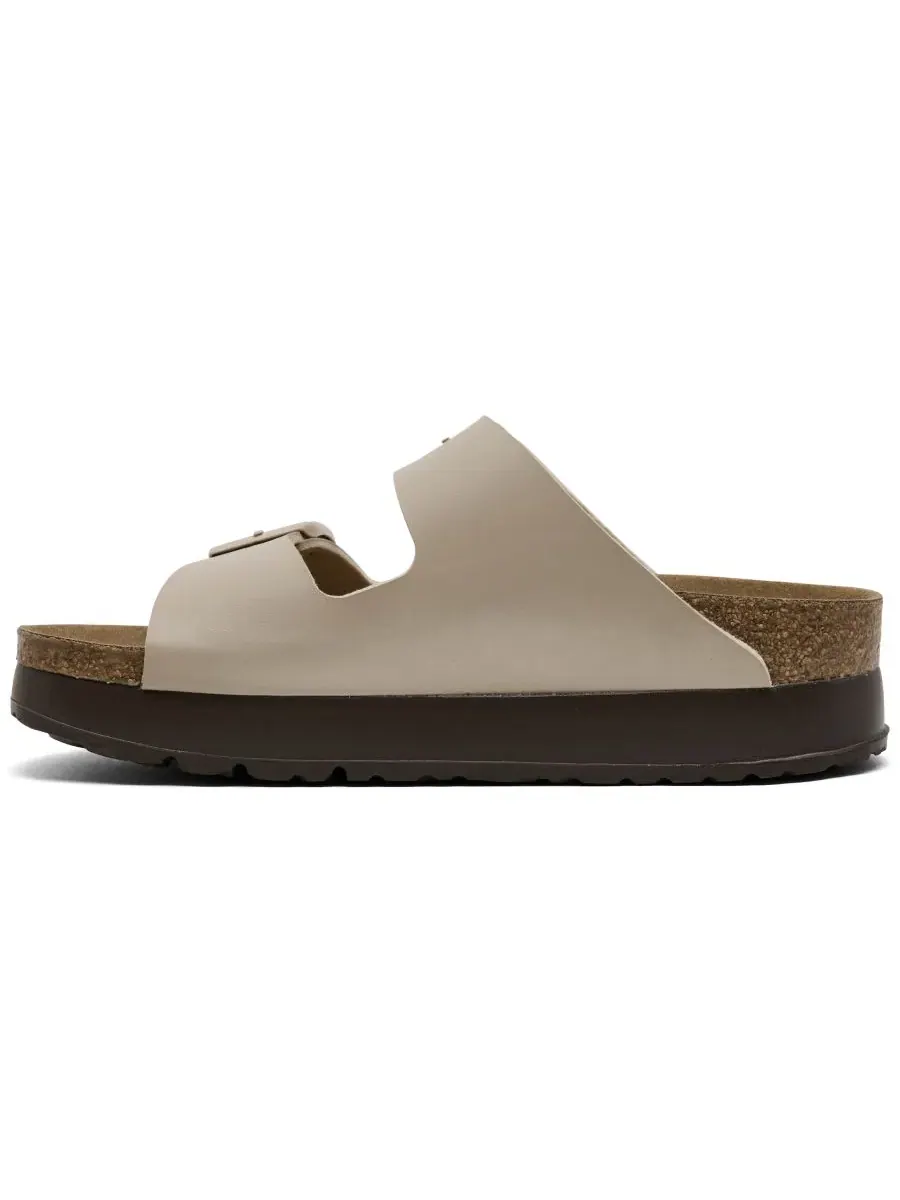 Сандалии-платформа Arizona Flex из Birko-Flor Birkenstock, Sandcastle — изображение 4 из 6