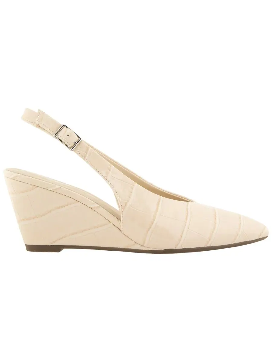 Туфли-лодочки на танкетке Энцо Kenneth Cole Reaction, Wood Ash Croco — изображение 2 из 8
