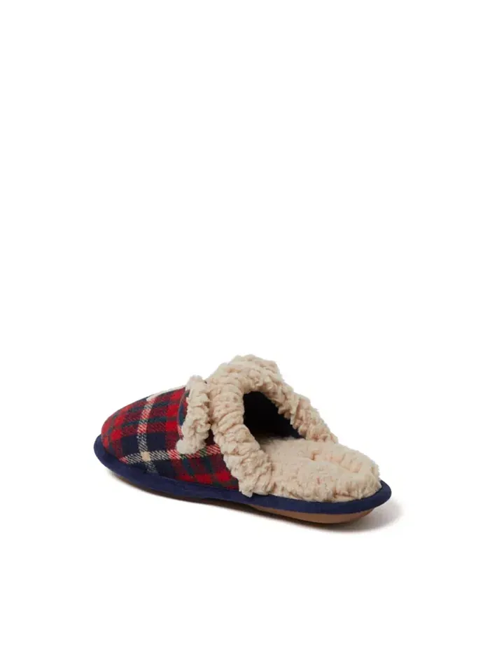 Детские домашние тапочки Lil Bear Plaid Scuff Dearfoams — изображение 4 из 5