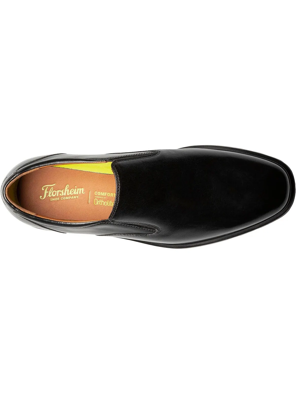 Мужские водонепроницаемые туфли без каблука с простым носком Florsheim — изображение 6 из 7, черный