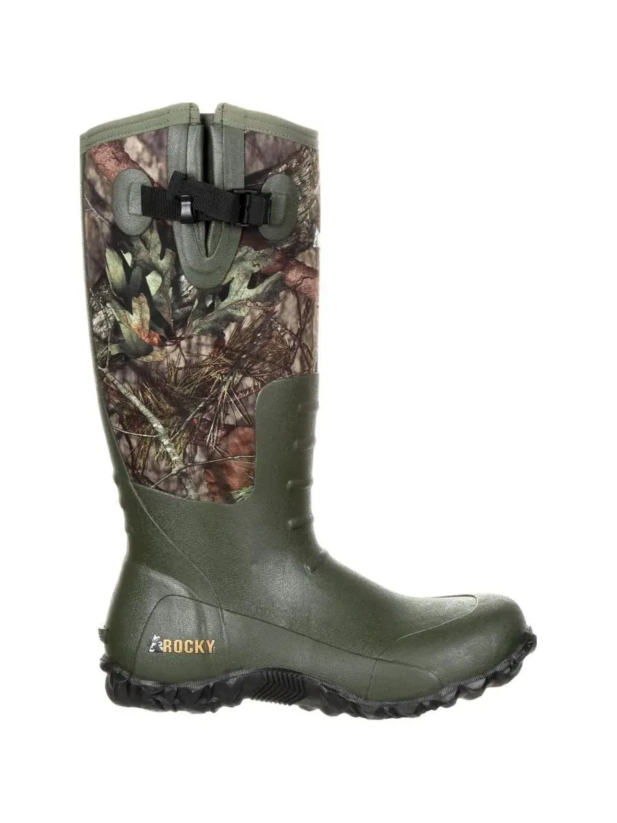 Мужские резиновые сапоги для охоты с камуфляжем, модель Core Rubber ROCKY, Mossy Oak Break Up — изображение 2 из 6