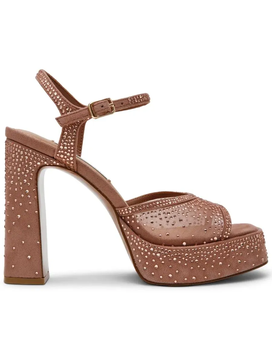 Женские сандалии на платформе Liandra, украшенные стразами Steve Madden, Mocha Rhinestone — изображение 2 из 6
