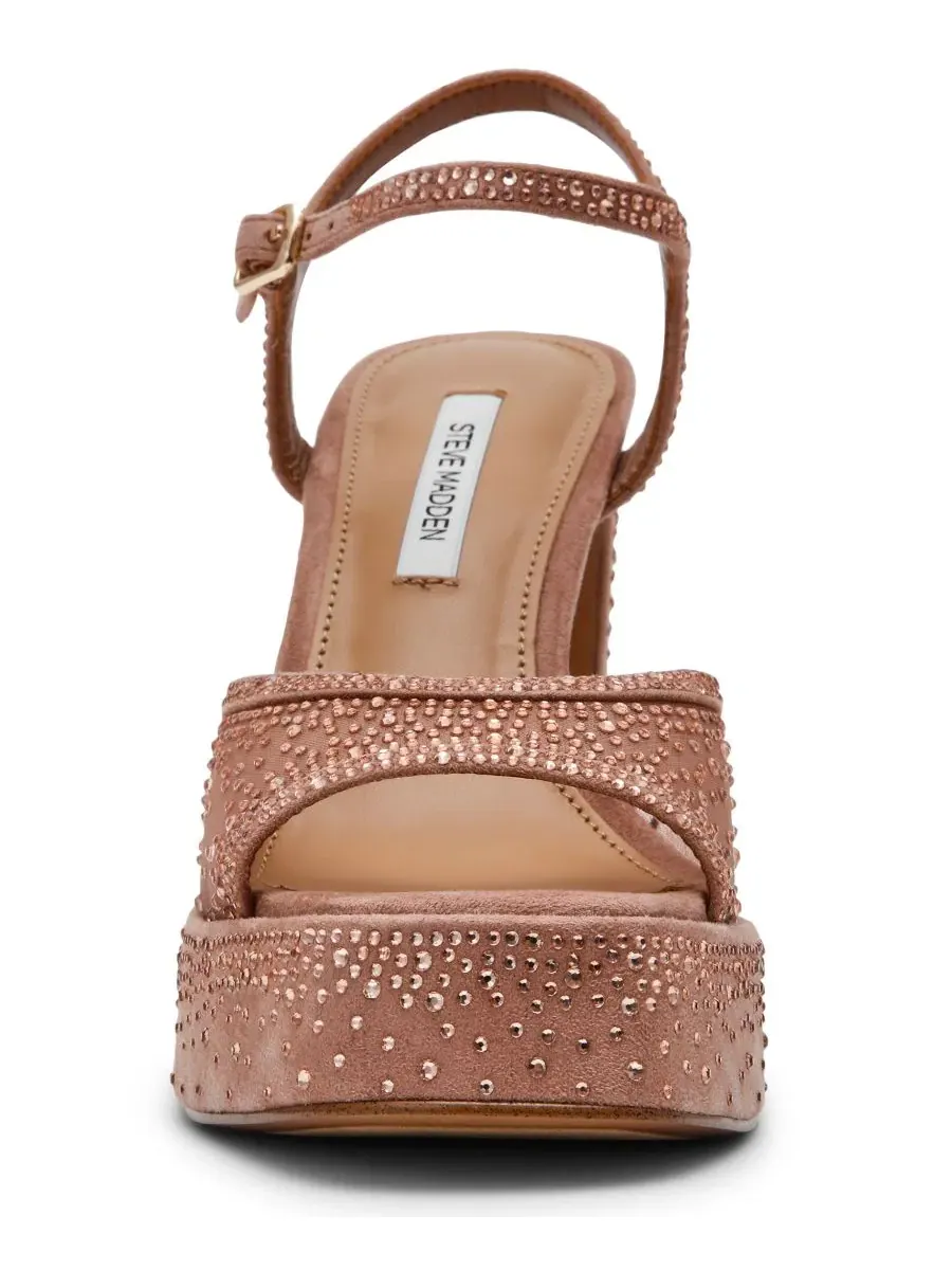 Женские сандалии на платформе Liandra, украшенные стразами Steve Madden, Mocha Rhinestone — изображение 6 из 6