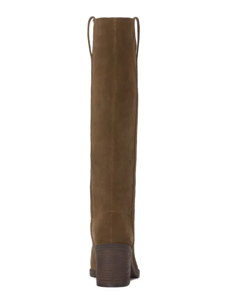 Ботинки женские с каблуком-блок, модель Adana Tall Lucky Brand, Sahara Palm Suede — изображение 3 из 5