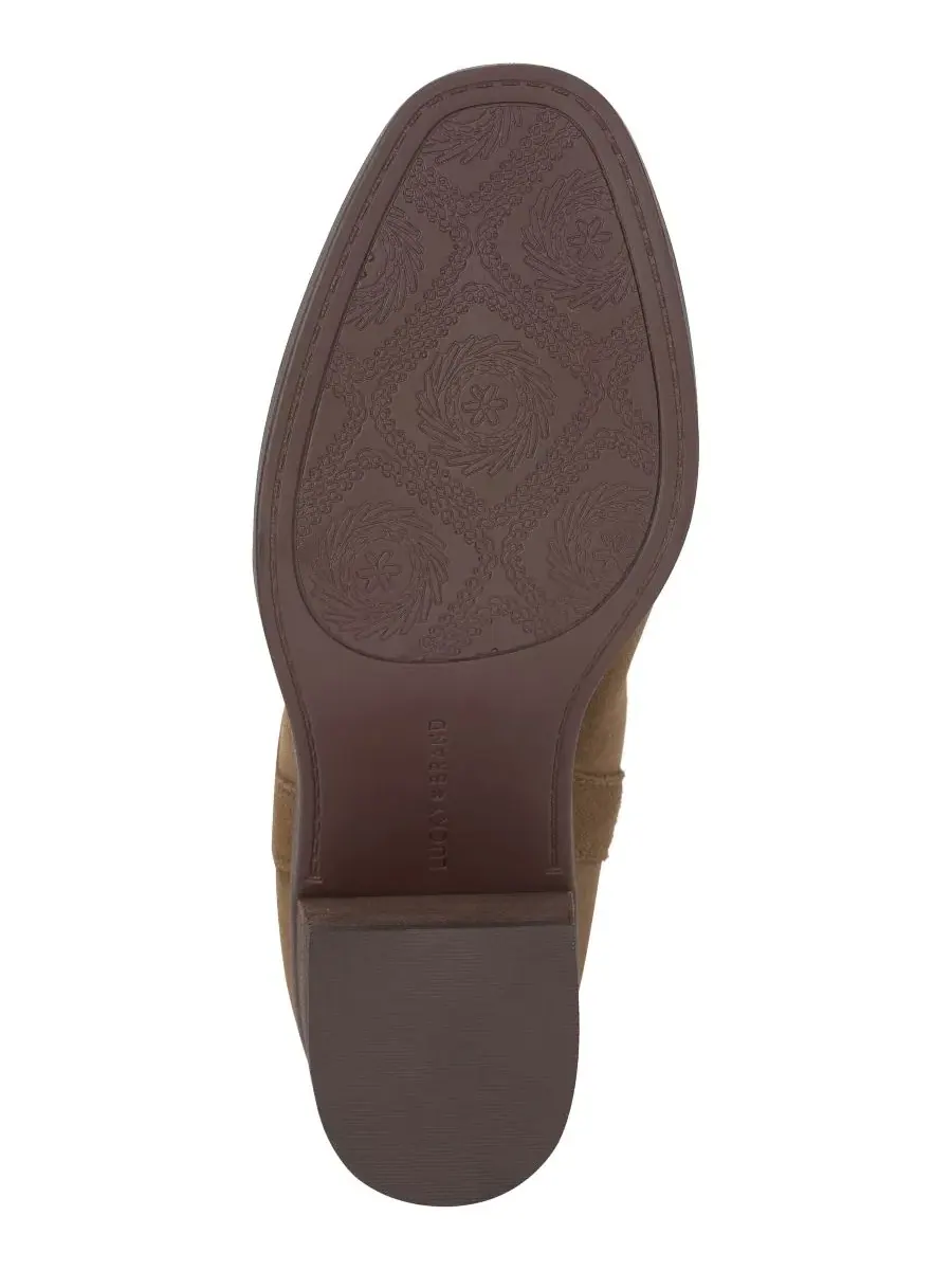 Ботинки женские с каблуком-блок, модель Adana Tall Lucky Brand, Sahara Palm Suede — изображение 5 из 5