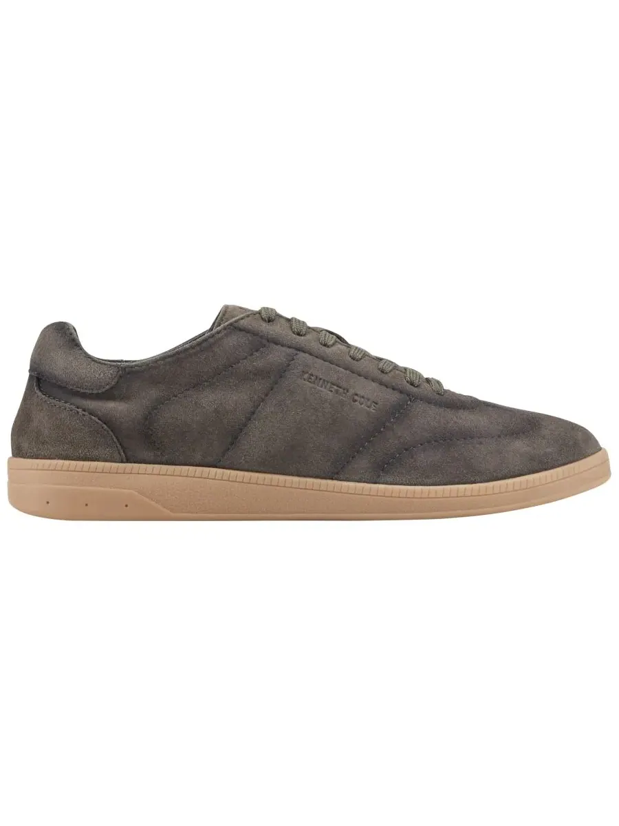 Мужские кроссовки Mercer Dress Casual на шнуровке Kenneth Cole New York, Washed Army Suede — изображение 2 из 5