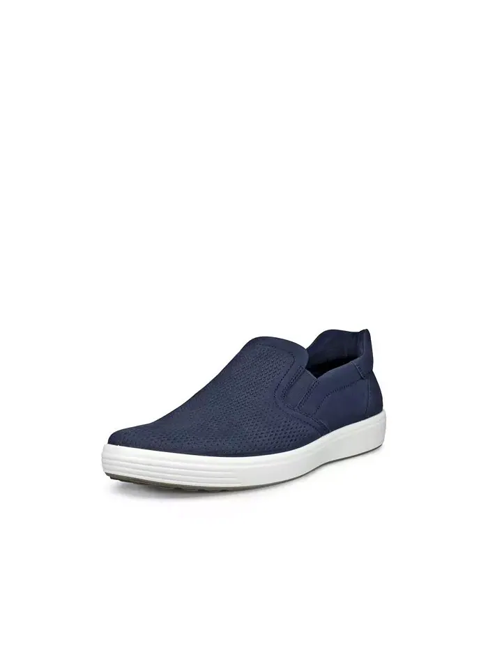 Мужские слипоны Ecco Soft 7 Easly, мягкие, с застежкой-липучкой — изображение 3 из 6
