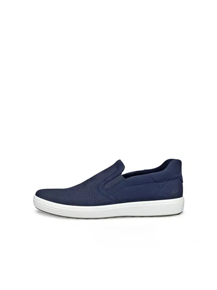Мужские слипоны Ecco Soft 7 Easly, мягкие, с застежкой-липучкой — изображение 4 из 6