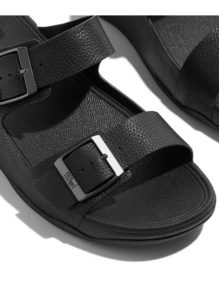 Мужские слайды Gogh Moc с пряжкой из состаренной кожи FitFlop — изображение 3 из 5