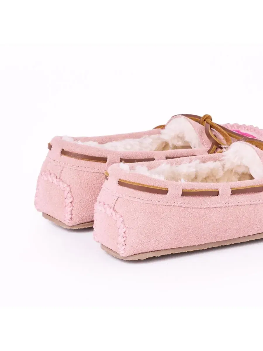 Детские тапочки-мокасины с принтом «Mermaid» Minnetonka, Blush Mermaid — изображение 5 из 6