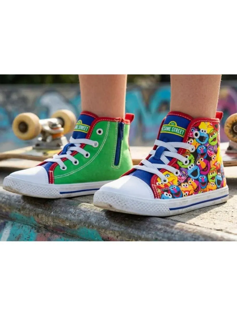 Кеды высокие с принтом All Your Friends Sesame Street, Open Miscellaneous — изображение 8 из 9