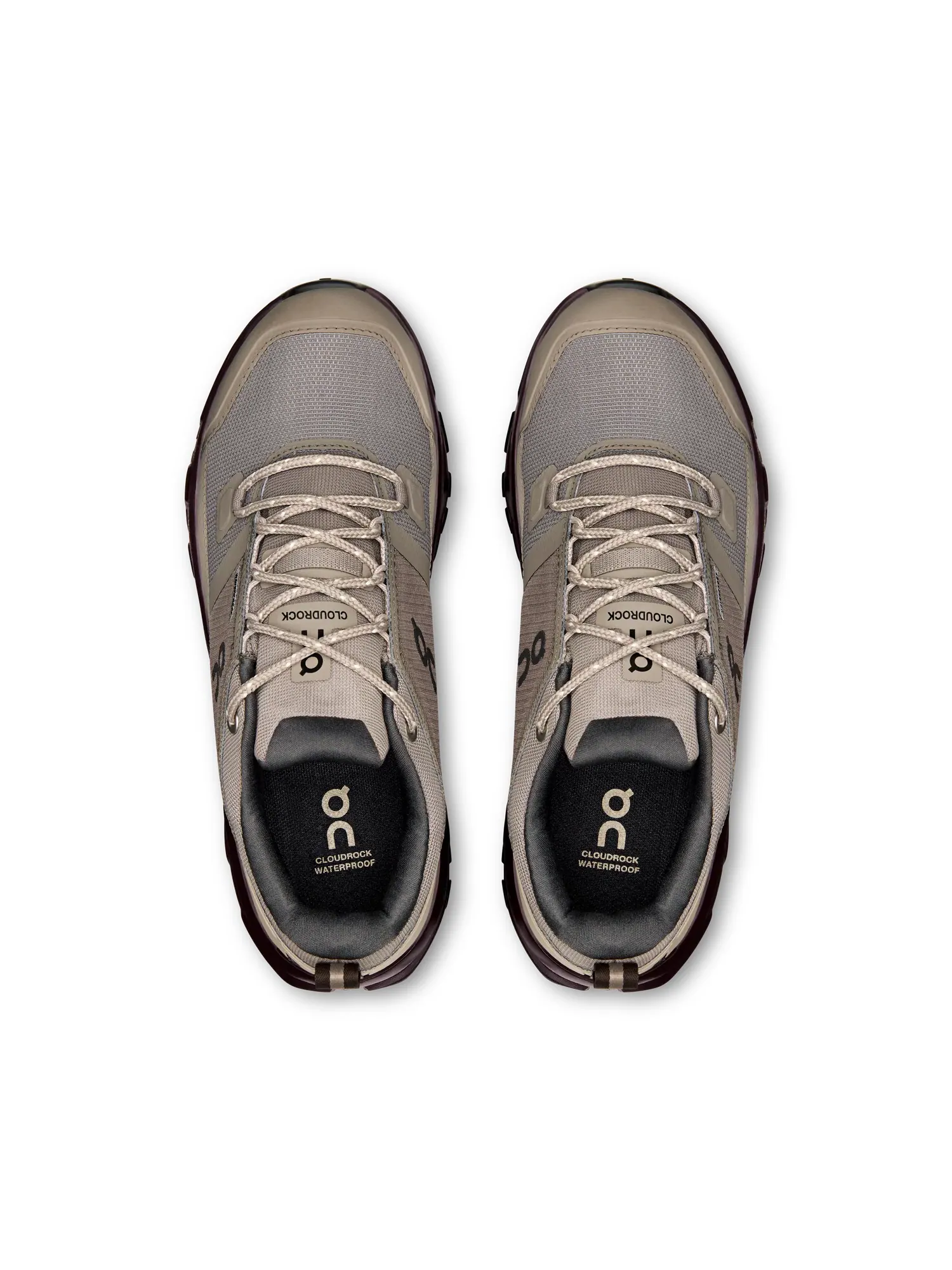 Женские треккинговые ботинки водонепроницаемые Cloudrock Low Waterproof On, Cinder/Ox — изображение 2 из 6, пепельно-серый