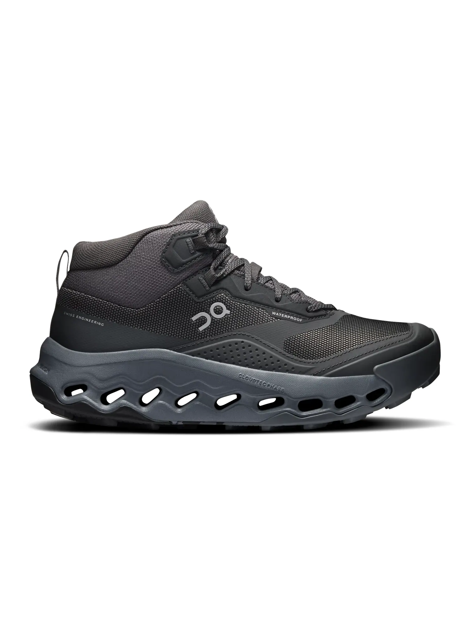 Женские треккинговые кроссовки водонепроницаемые Cloudhorizon 2 Mid Waterproof On, Eclipse Rock — изображение 1 из 6, серый