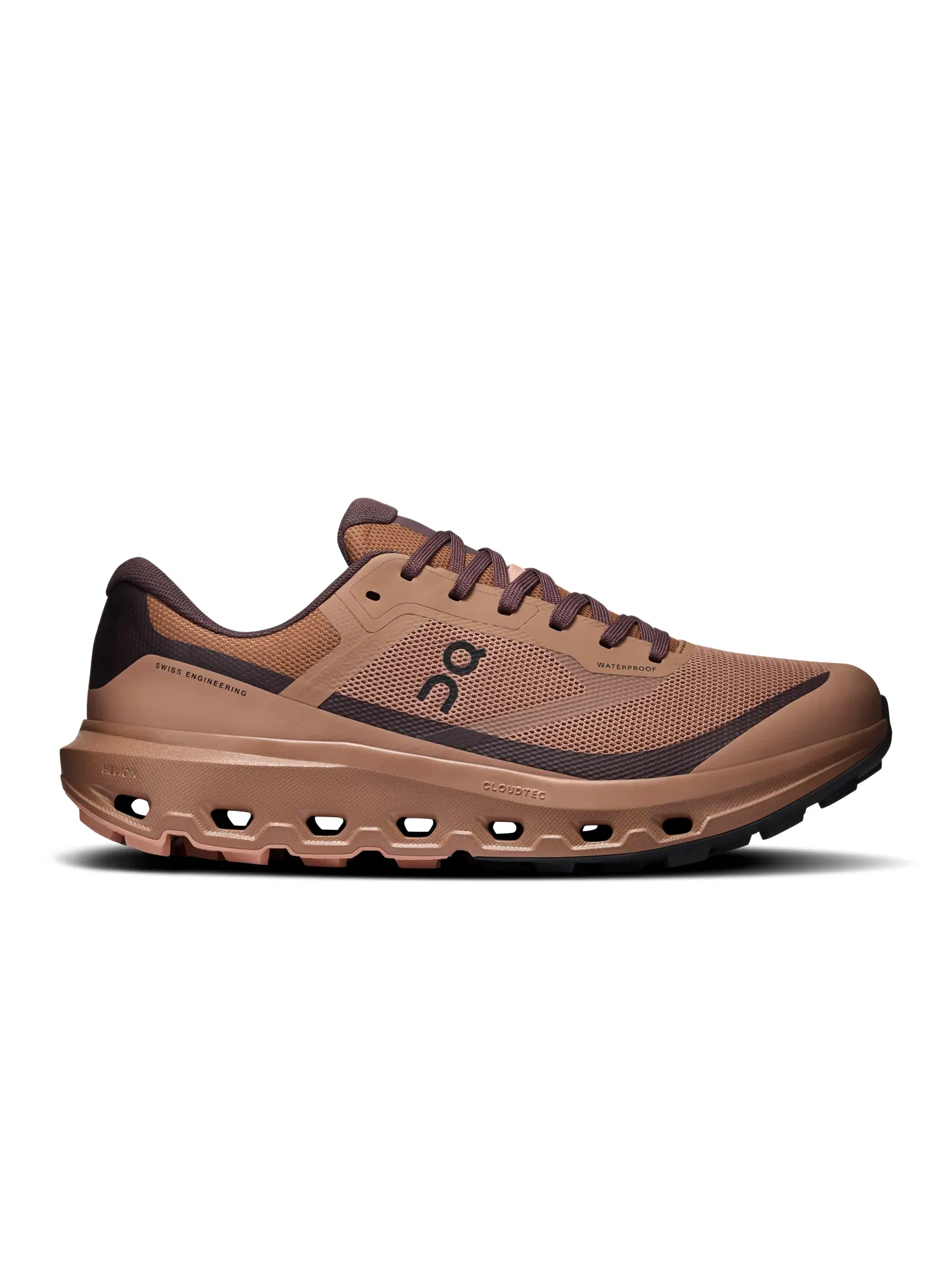 Мужские кроссовки для трейлраннинга водонепроницаемые Cloudvista 3 Waterproof On, Portobello/Mulberry — изображение 1 из 6