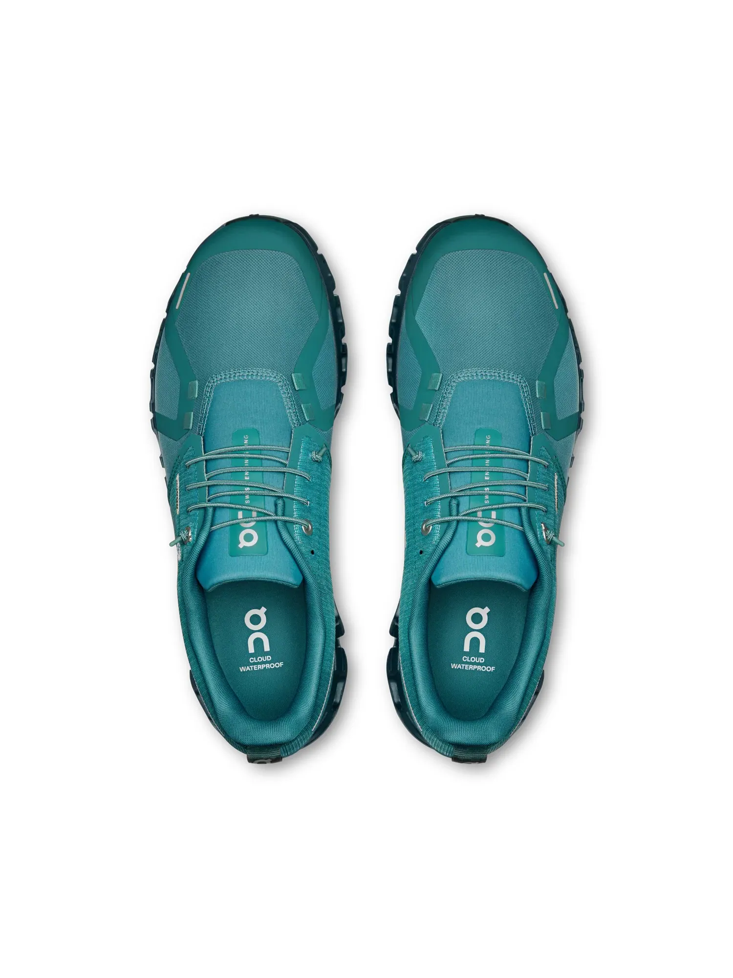 Мужские кроссовки водонепроницаемые Cloud 6 Waterproof On, Storm/Larch — изображение 2 из 6, синий