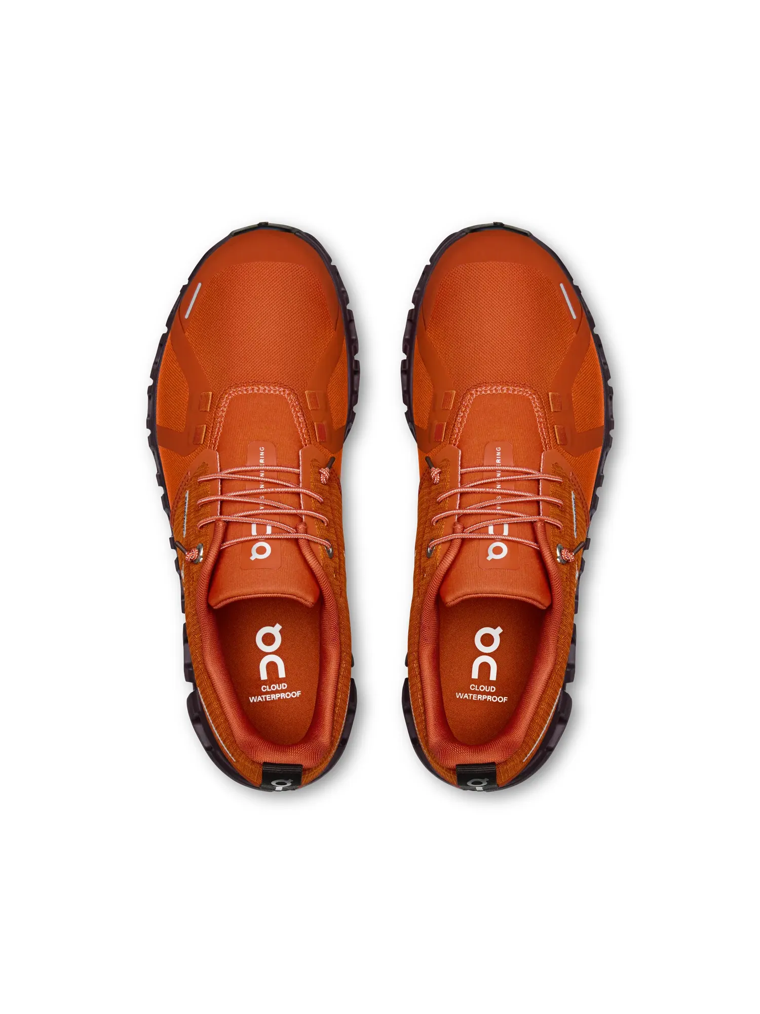 Женские кроссовки водонепроницаемые Cloud 6 Waterproof On, Cinnamon/Ox — изображение 2 из 6, корично-красный