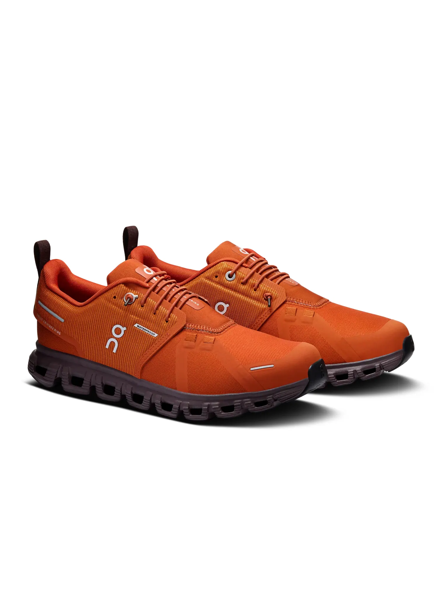 Женские кроссовки водонепроницаемые Cloud 6 Waterproof On, Cinnamon/Ox — изображение 6 из 6, корично-красный