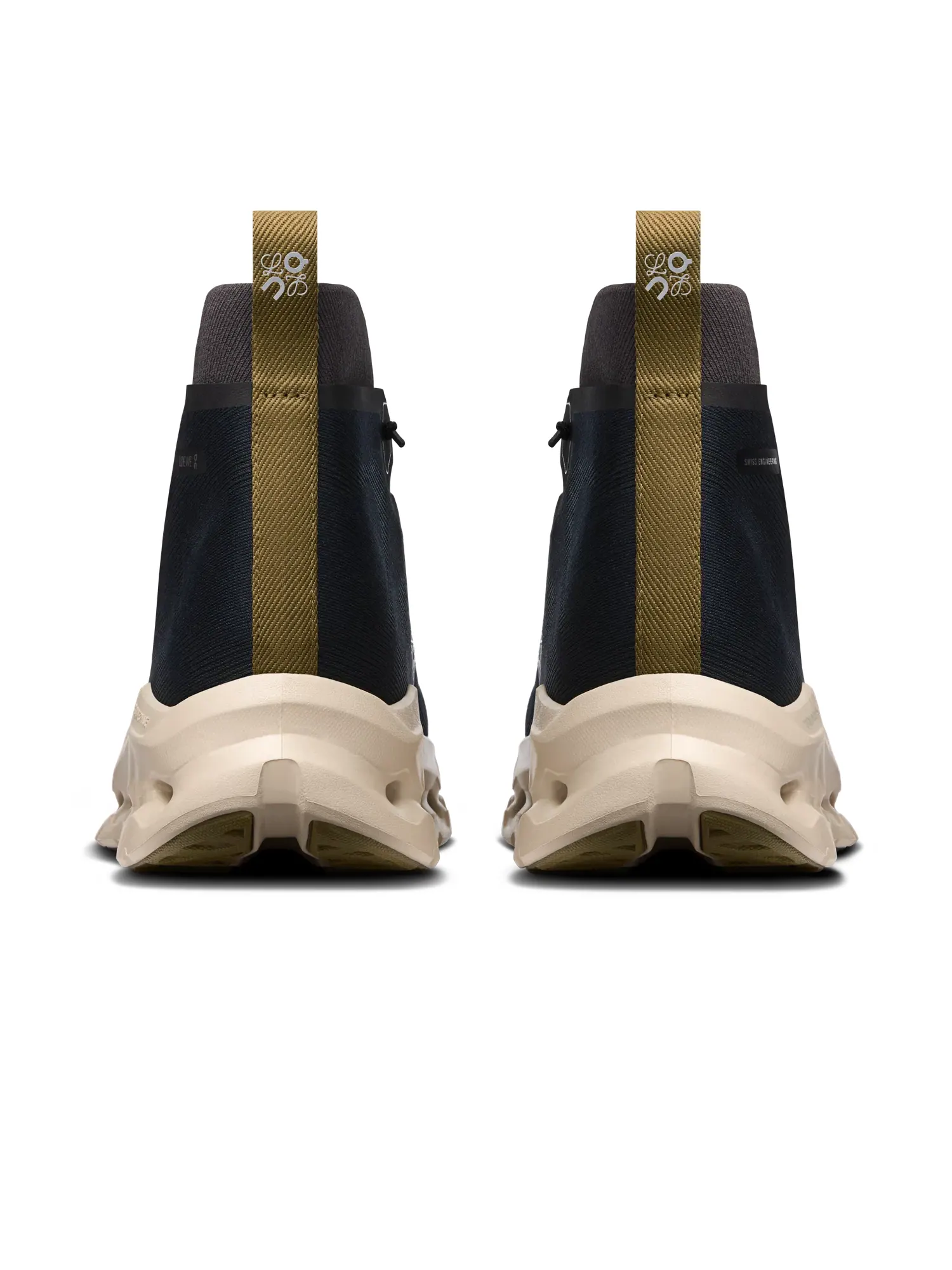 Мужские кроссовки высокие с сетчатым верхом Cloudtilt Hi LOEWE On — изображение 5 из 6, черный/оливковый