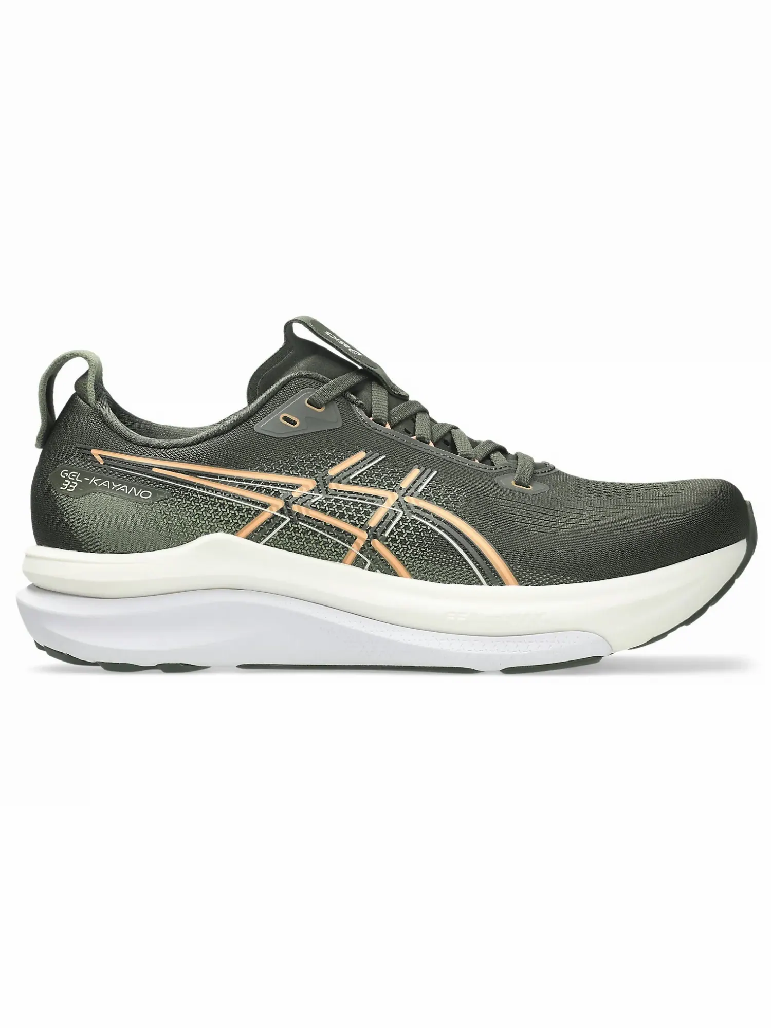 Кроссовки для бега Asics Gel-Kayano 33 — изображение 2 из 8, винтажный хаки/яркий