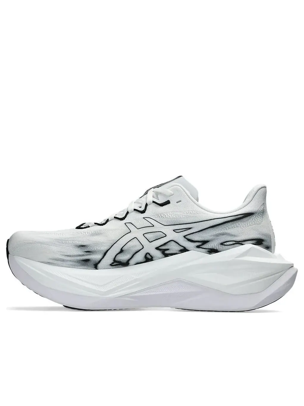 Кроссовки для бега Asics Superblast 3 унисекс — изображение 1 из 6, белый/черный