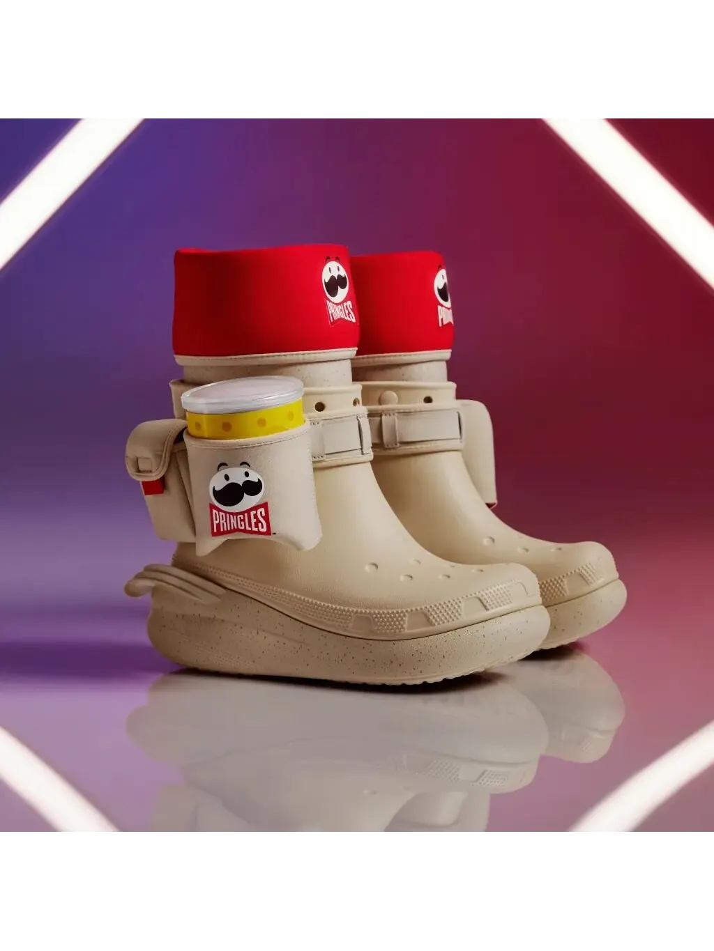 Сапоги женские Crocs Classic x Pringles водонепроницаемые — изображение 8 из 10, мульти