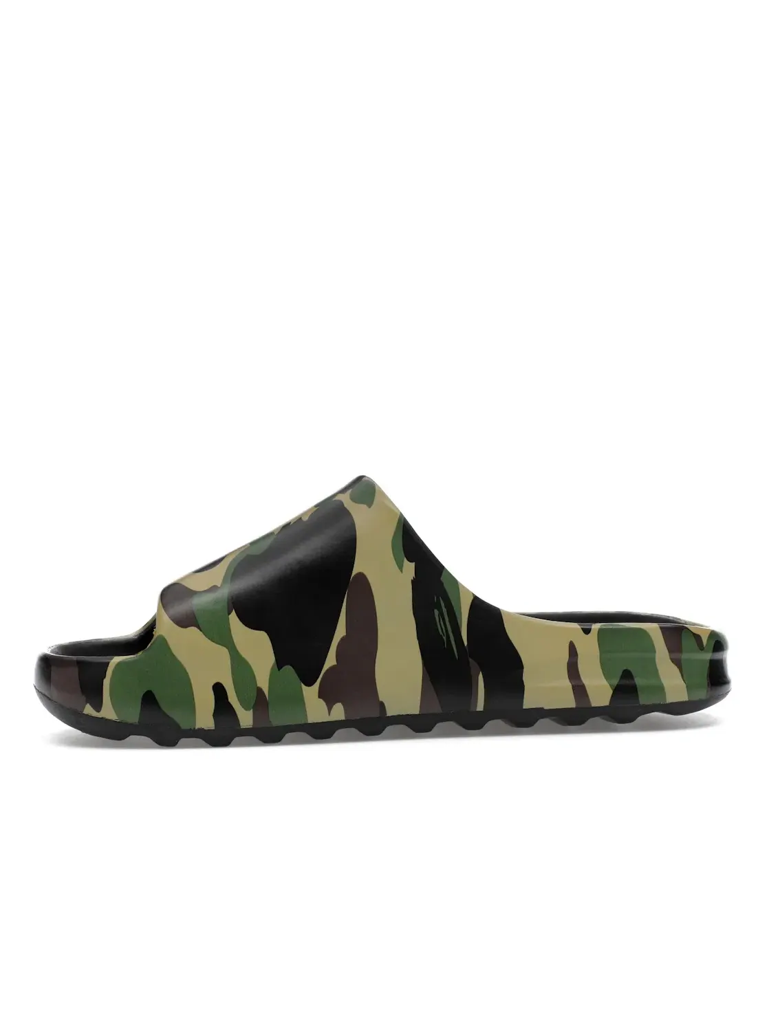 Мужские сандалии-слайды с камуфляжным принтом A Bathing Ape 1st Camo Slide BAPE — изображение 3 из 4, желтый