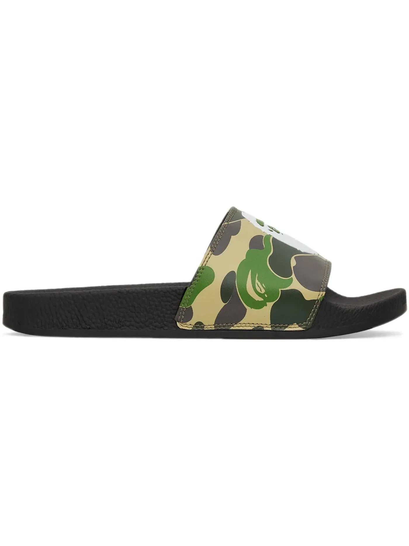Мужские шлепанцы с камуфляжным принтом A Bathing Ape ABC Camo Slide BAPE — изображение 1 из 2, зеленый