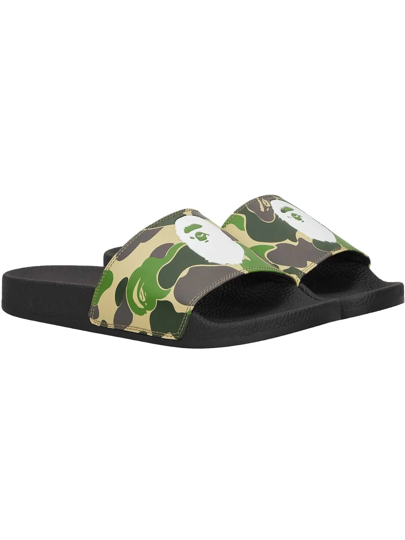 Мужские шлепанцы с камуфляжным принтом A Bathing Ape ABC Camo Slide BAPE — изображение 2 из 2, зеленый