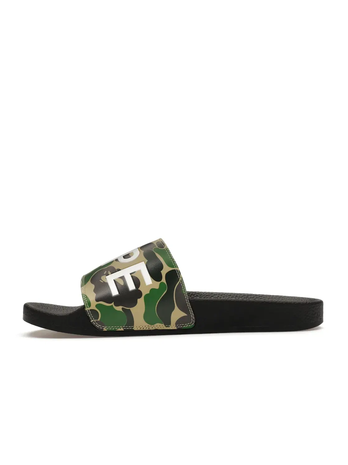 Мужские шлепанцы A Bathing Ape ABC Camo Slide BAPE — изображение 3 из 4, зеленый/черный