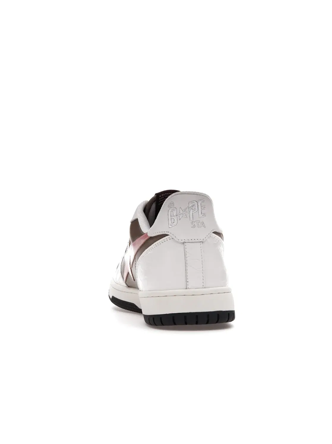 Мужские кроссовки Lifestyle A Bathing Ape BAPE Court Sta BAPE — изображение 4 из 4, белый/коричневый/розовый