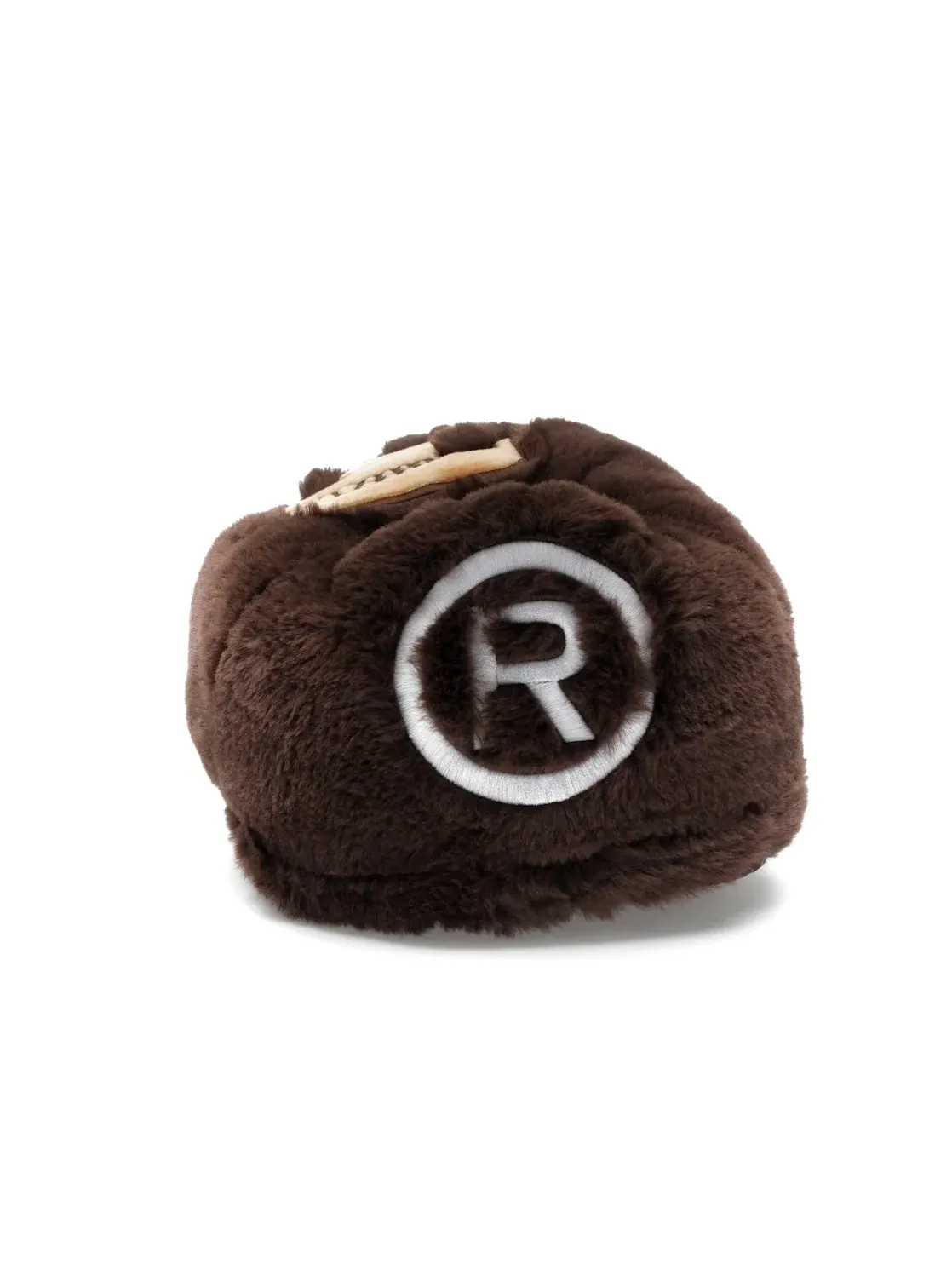 Детские тапки с искусственным мехом A Bathing Ape BAPE Furry Slide — изображение 4 из 4, коричневый