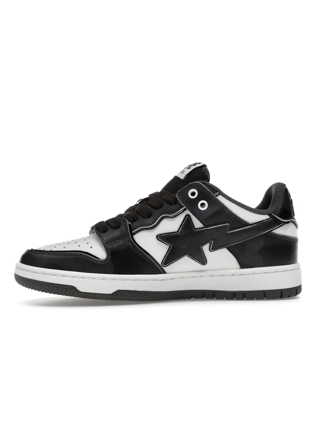 Мужские кроссовки Lifestyle с камуфляжным принтом A Bathing Ape BAPE SK8 Sta — изображение 3 из 4, черный