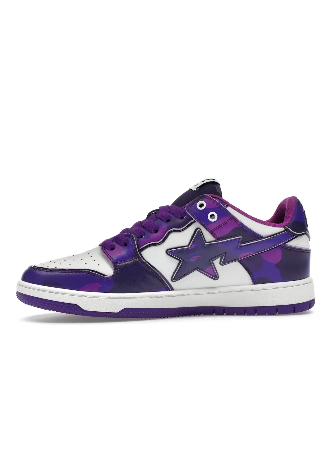 Мужские кроссовки с принтом A Bathing Ape BAPE SK8 Sta — изображение 3 из 4, фиолетовый