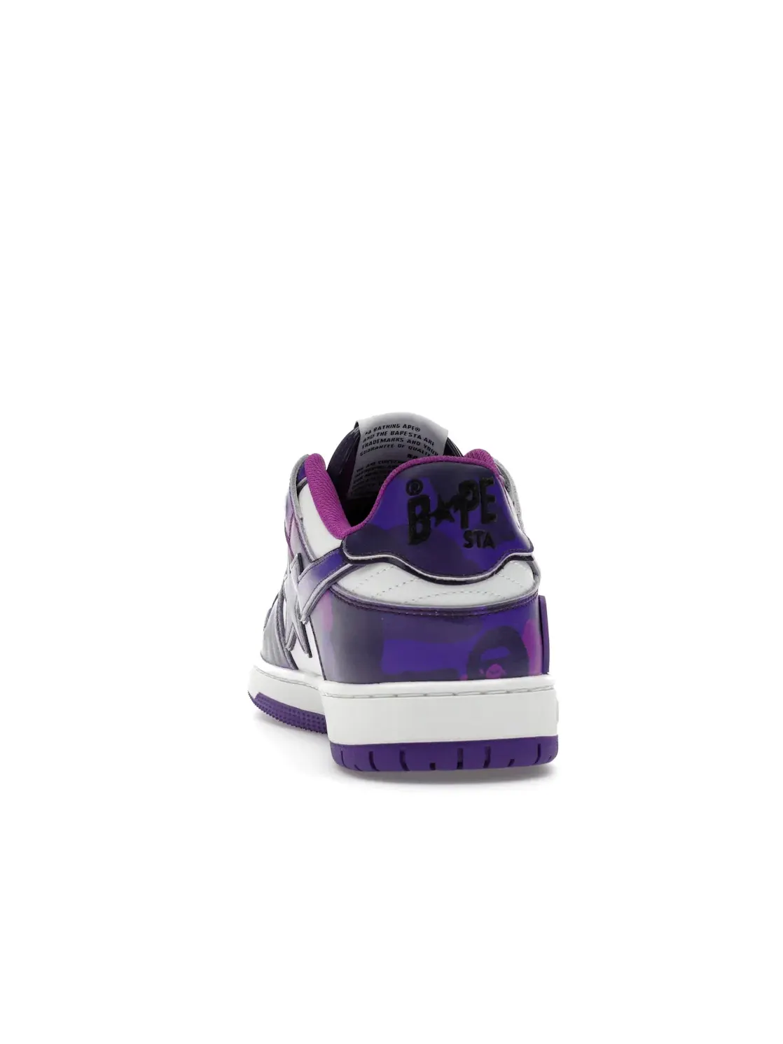Мужские кроссовки с принтом A Bathing Ape BAPE SK8 Sta — изображение 4 из 4, фиолетовый