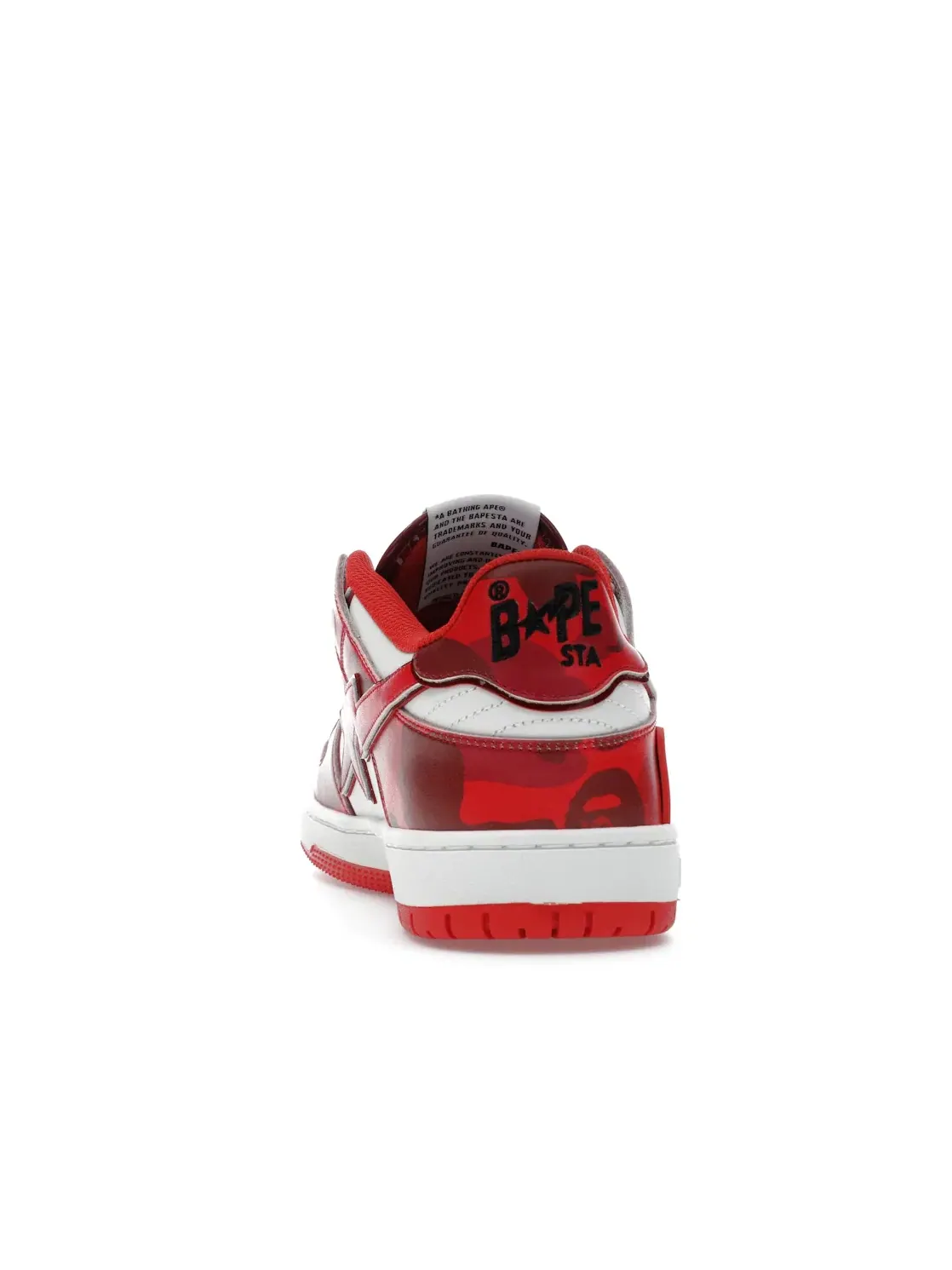 Мужские кроссовки Lifestyle с красным камуфляжем A Bathing Ape BAPE SK8 Sta — изображение 4 из 4, красный