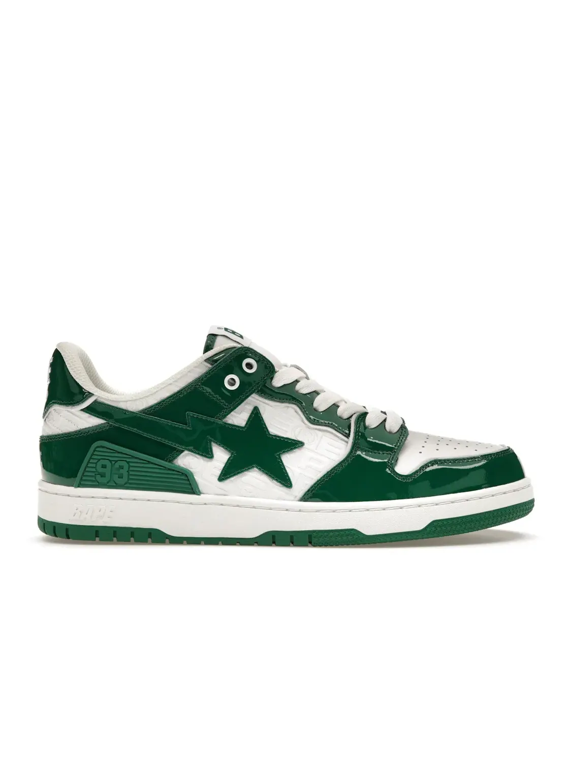 Мужские кроссовки Lifestyle с принтом A Bathing Ape BAPE SK8 Sta BAPE — изображение 1 из 4, зеленый/белый