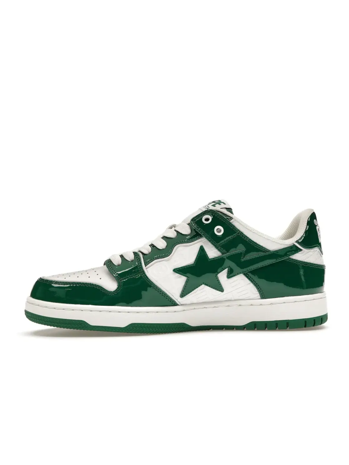 Мужские кроссовки Lifestyle с принтом A Bathing Ape BAPE SK8 Sta BAPE — изображение 3 из 4, зеленый/белый