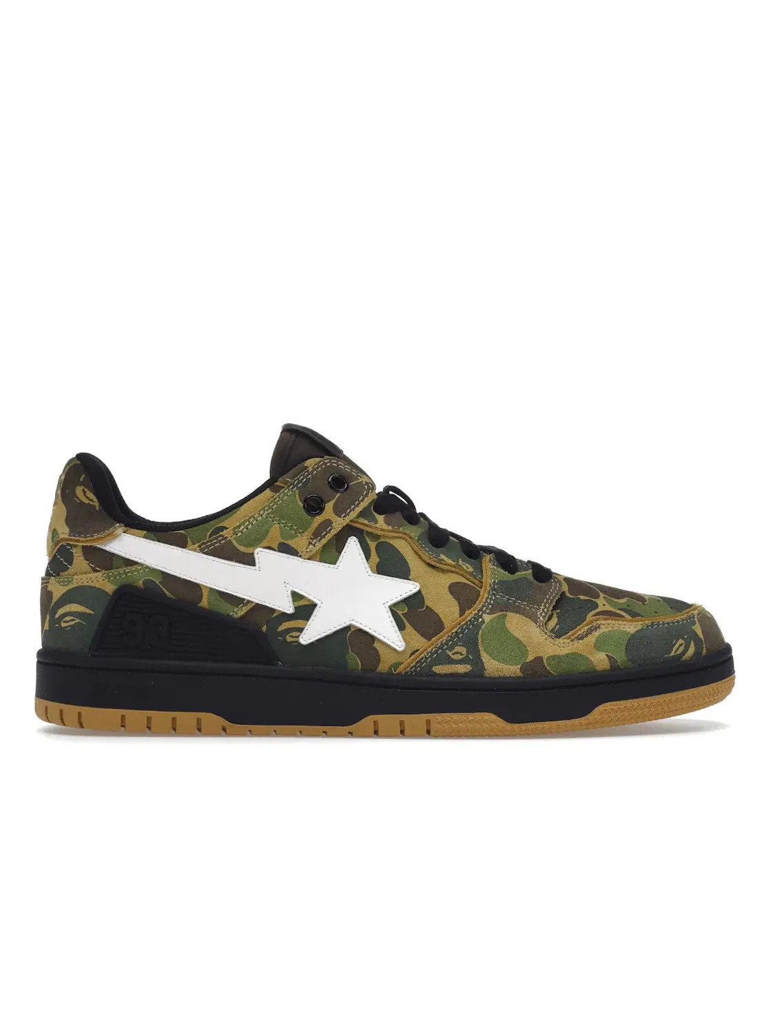 Мужские кроссовки Lifestyle с принтом A Bathing Ape BAPE SK8 Sta BAPE — изображение 1 из 4, зеленый/черный