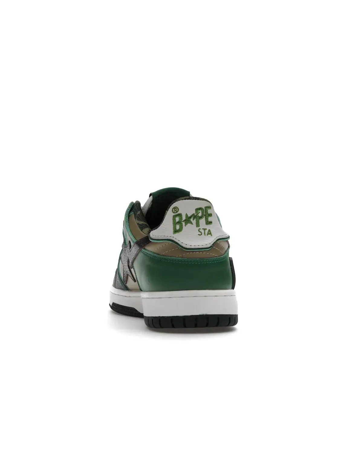 Мужские кроссовки Lifestyle с камуфляжным принтом A Bathing Ape BAPE SK8 Sta — изображение 4 из 4, зеленый/коричневый/белый